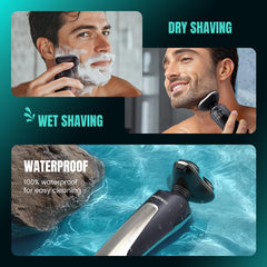 PRITECH razor is waterproof for wet and dry use