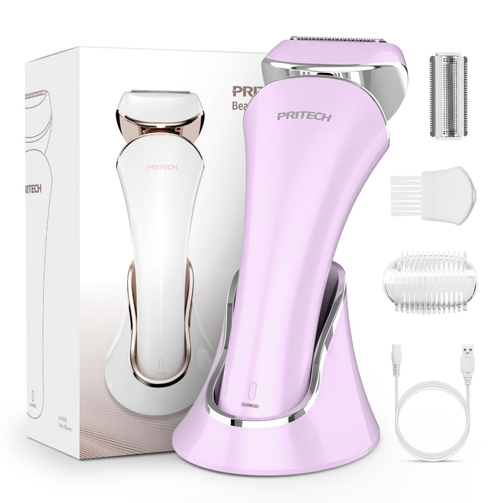 PRITECH electric shaver for women in packaging, ready to gift.