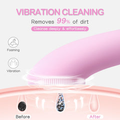 PRITECH soft silicone bristles provide gentle cleansing suitable for all skin types.