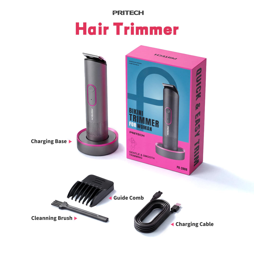 PRITECH gift-ready bikini trimmer for her