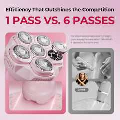 PRITECH razor with IPX6 waterproof design ready for in-shower use.
