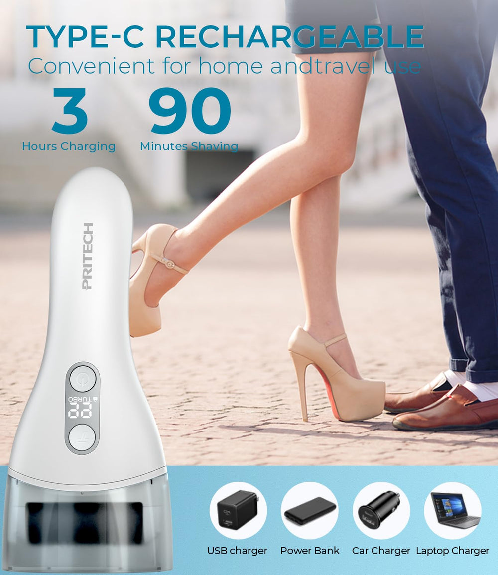 PRITECH IPX7 waterproof design suits showers and bath-time foot care.