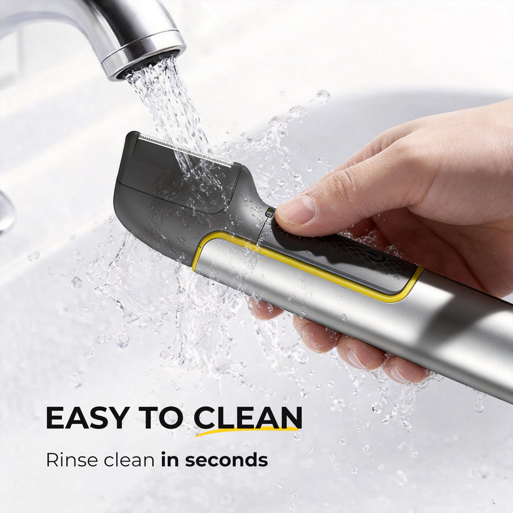 PRITECH Body Trimmer sharp blade enables precise trimming across body zones.