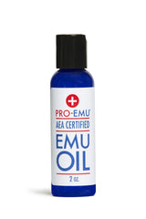 Pro Emu Oil 2oz bottle, ideal for skin hydration and hair shine