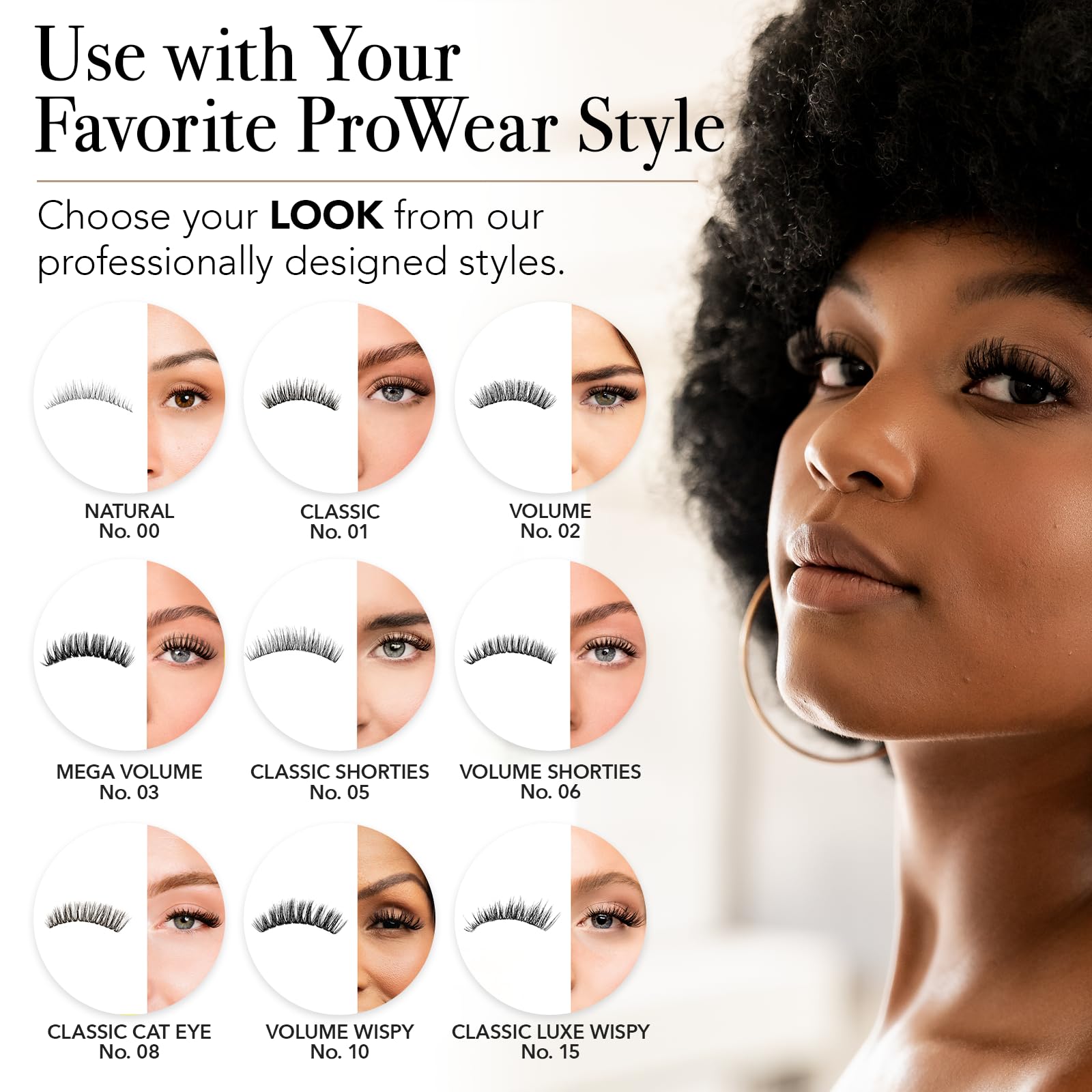 Up to 10 days hold with ProWear lash clusters.