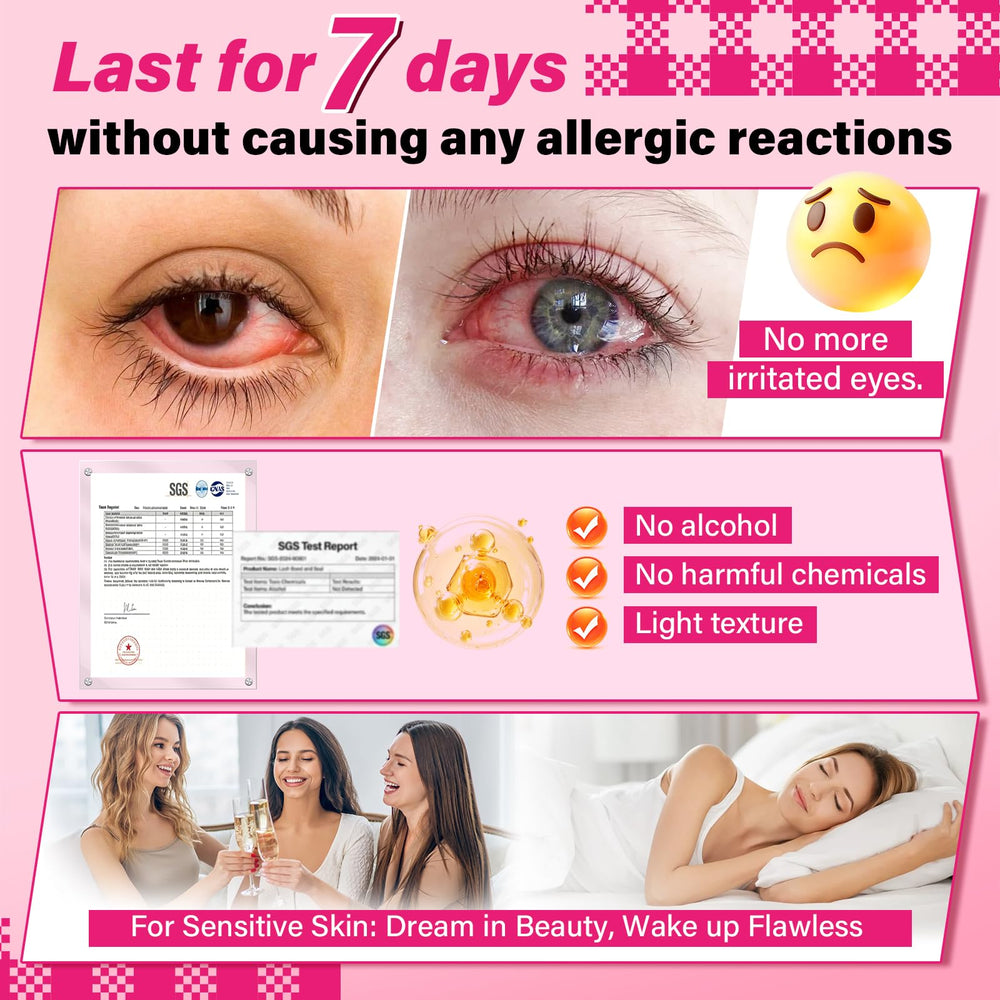 PRO LASHBEAUTY Clear lash seal bottle protects lashes with long-lasting wear.