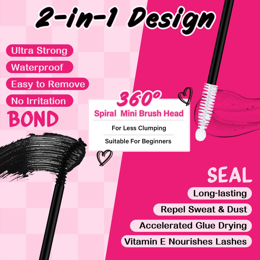 PRO LASHBEAUTY Clear Seal tube close-up highlighting lash protection from dirt and oil.