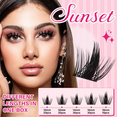 PRO LASHBEAUTY Manga Lash Clusters feature ultra-thin band for lightweight comfort.