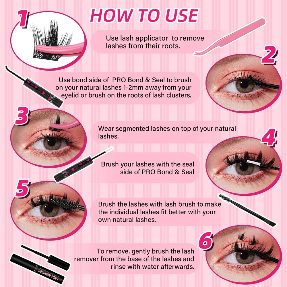 PRO LASHBEAUTY Lash remover eases gentle removal after wear.