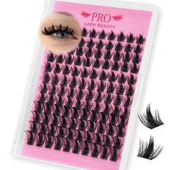 PRO LASHBEAUTY Manga Lash Clusters Sunset tray for versatile evening glam looks.