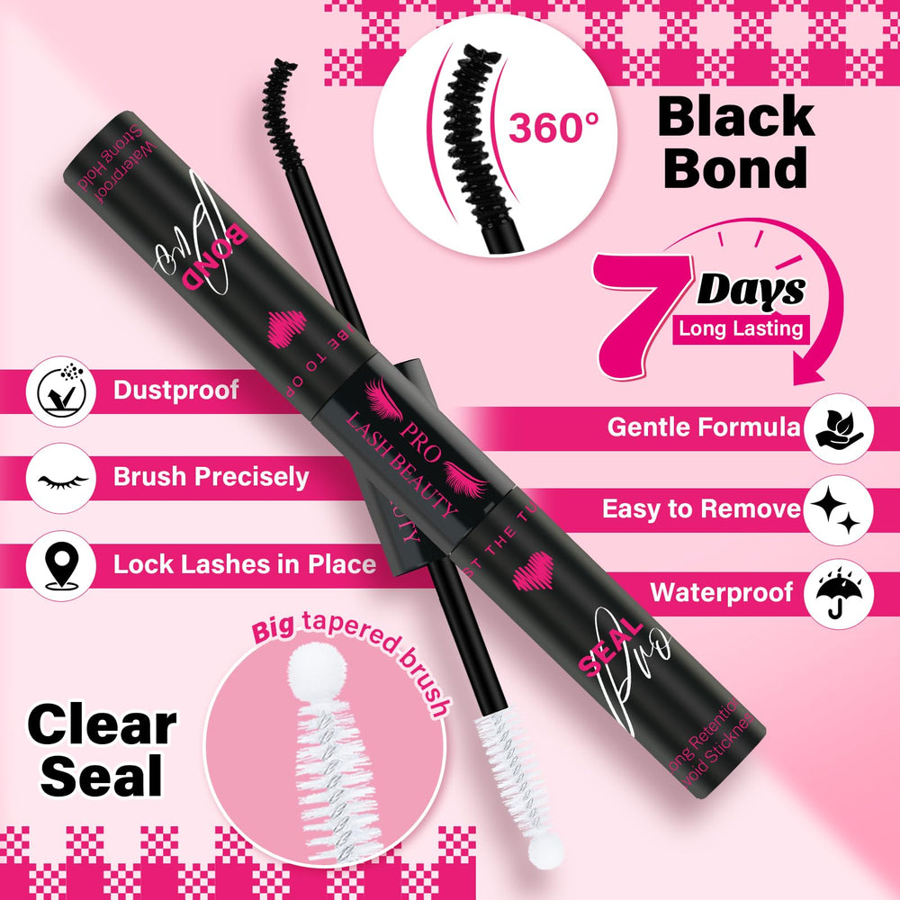 PRO LASHBEAUTY Compact packaging box for on-the-go lash touch-ups.