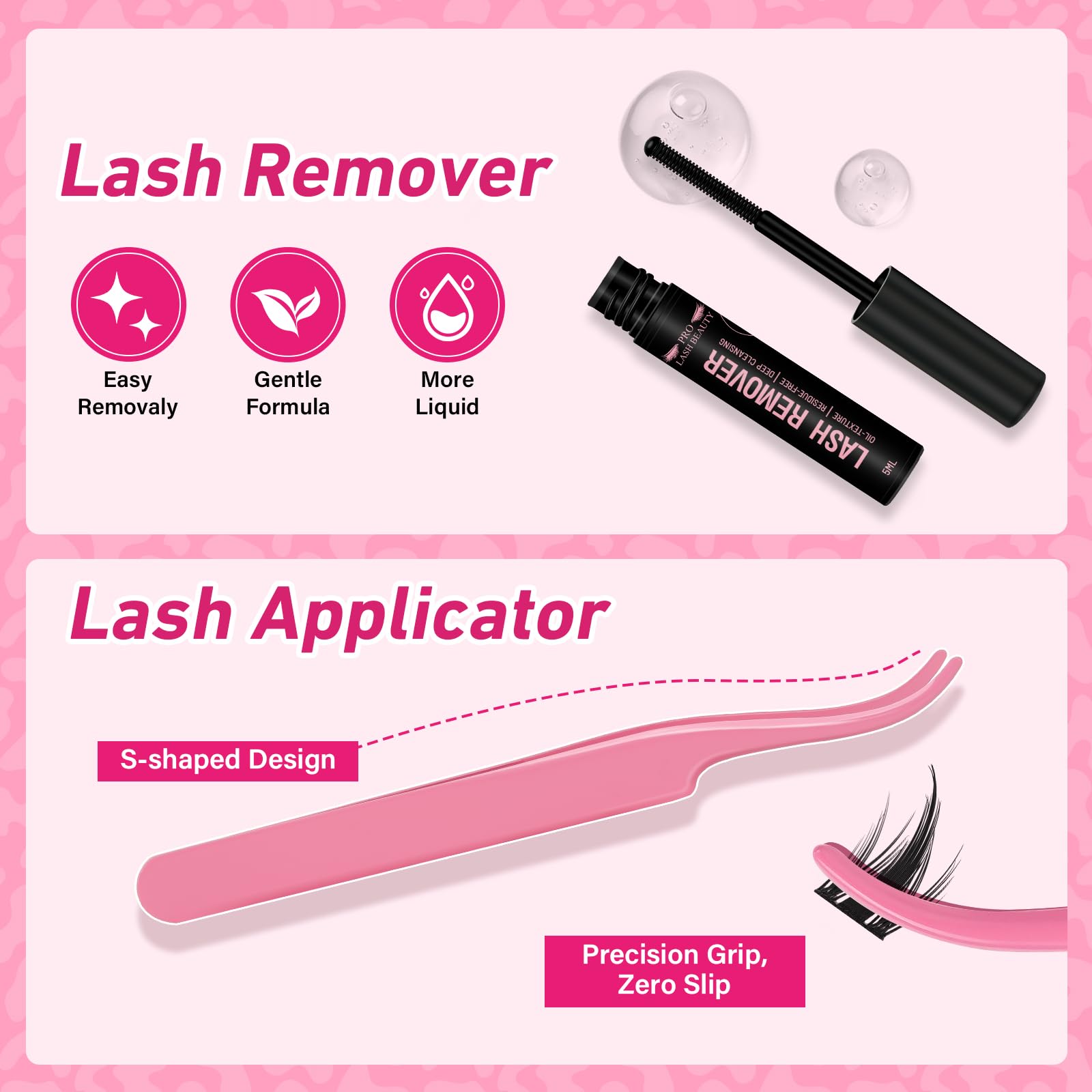 PRO LASHBEAUTY Two-style clusters for versatile looks