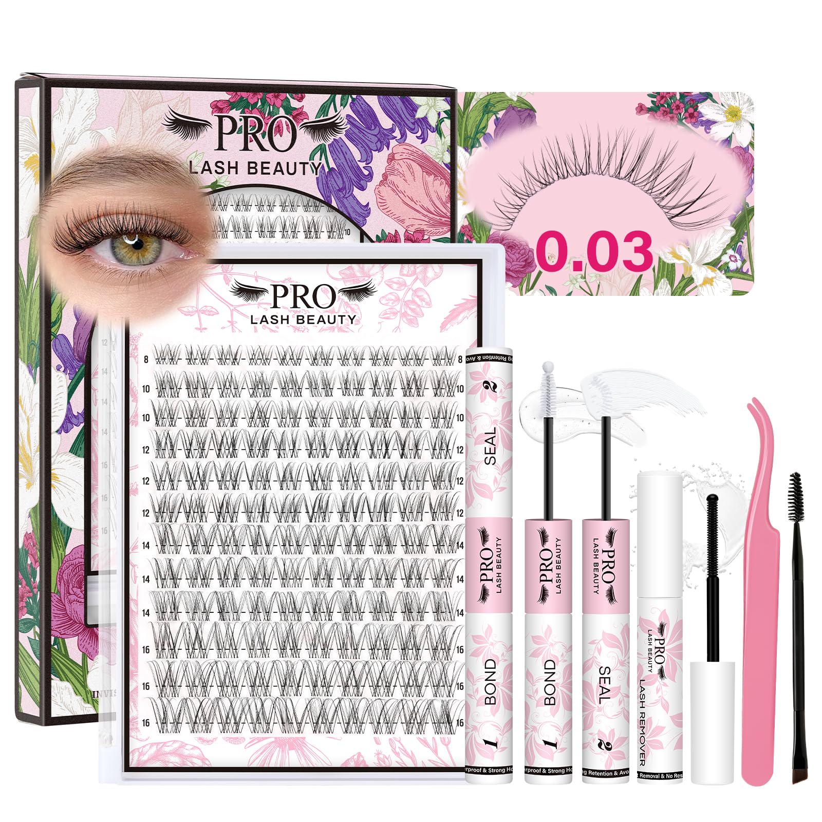PRO LASHBEAUTY Venus kit packaging for easy DIY lash application.