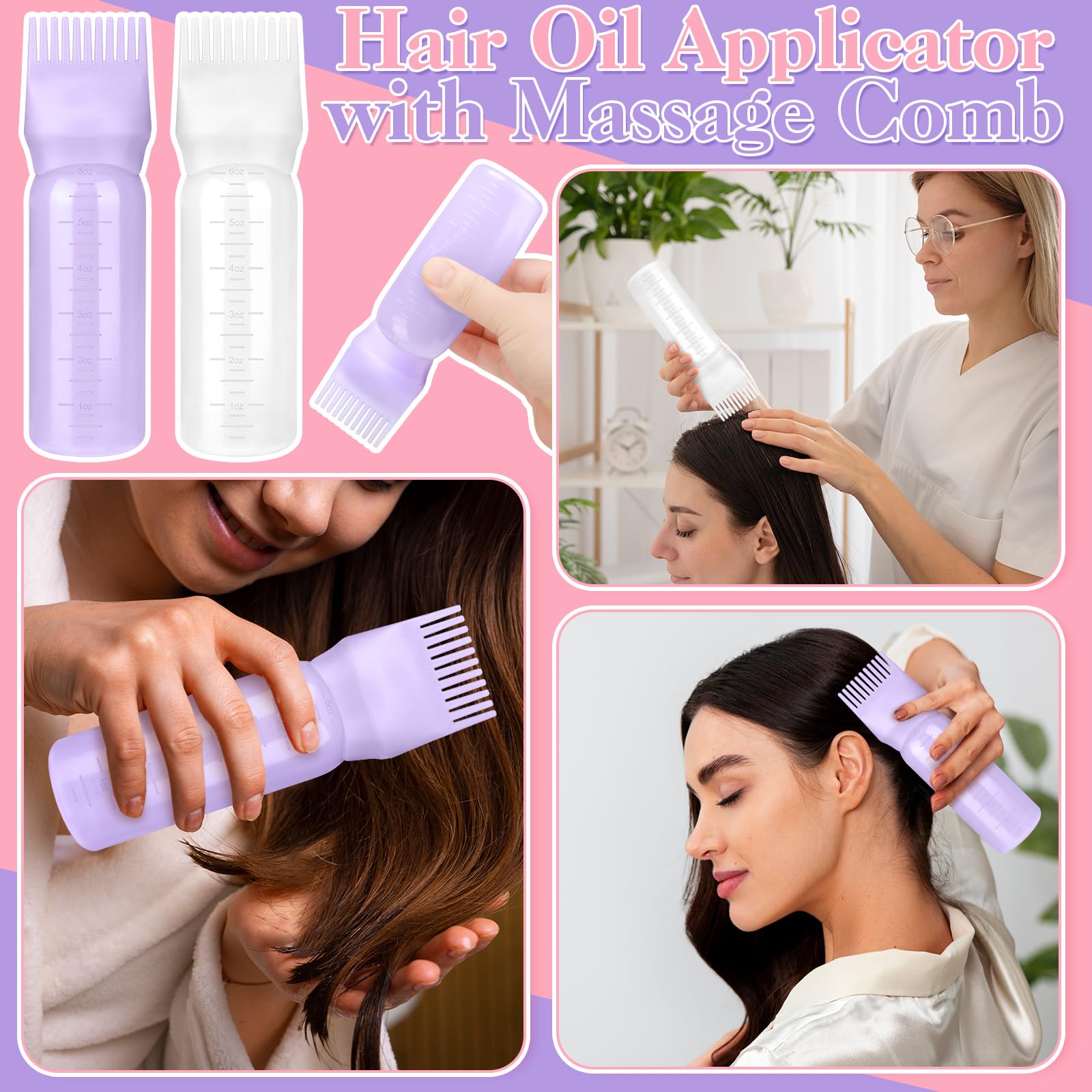 ProSuites purple hair oil applicator bottle with pour tip for controlled dosing.