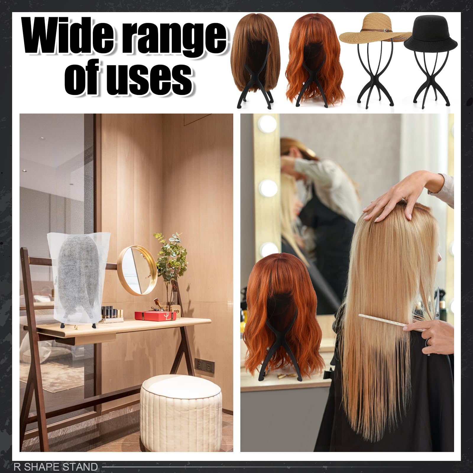 ProSuites wig-dust bag 15in breathable cover protects wigs between uses