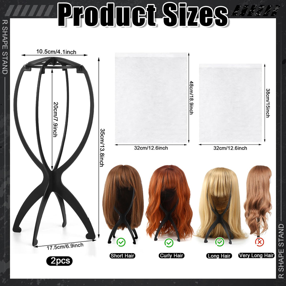 ProSuites wig-dust bag 19in keeps larger wigs dust-free during travel