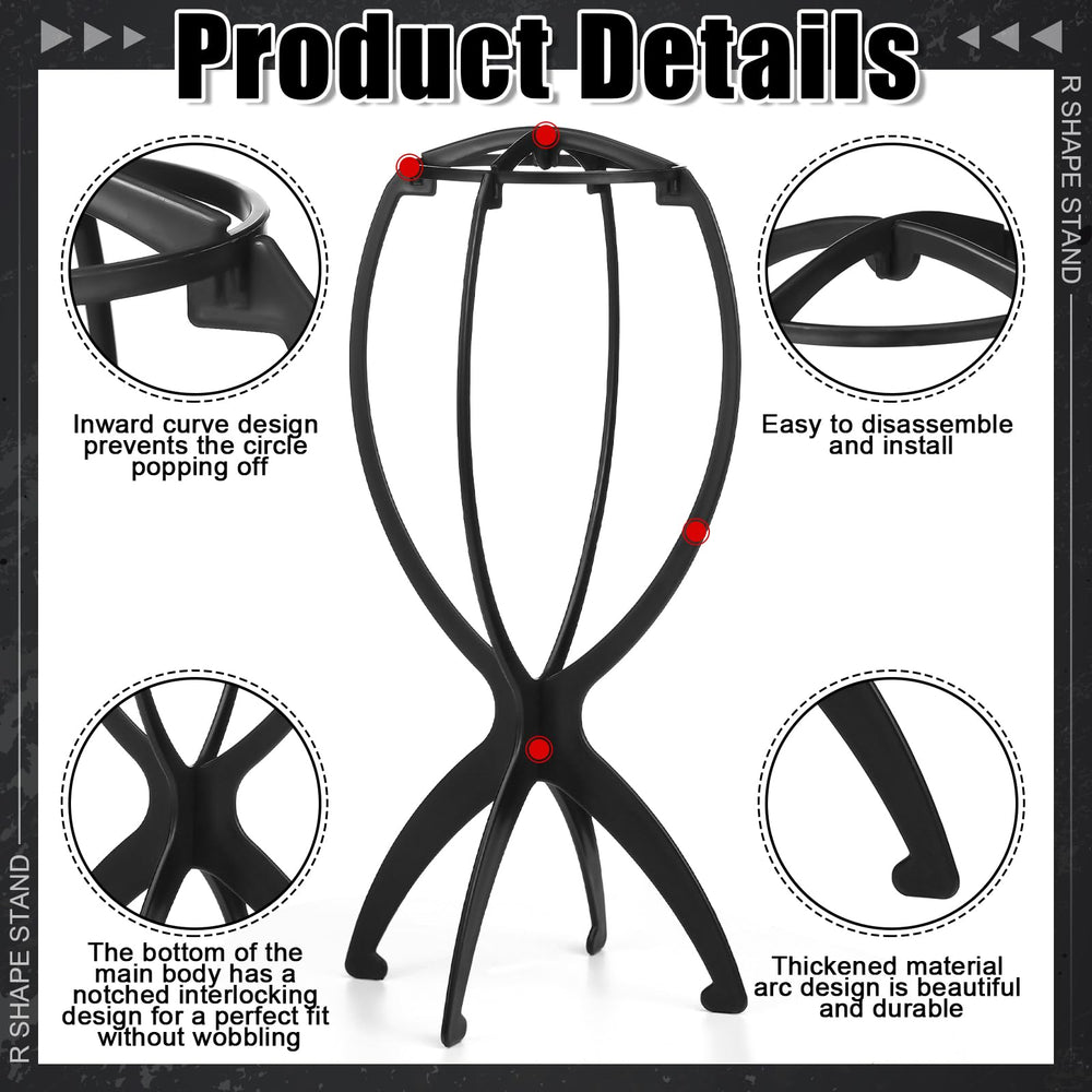 ProSuites wig-holder hollow design promotes airflow for quicker drying after cleaning