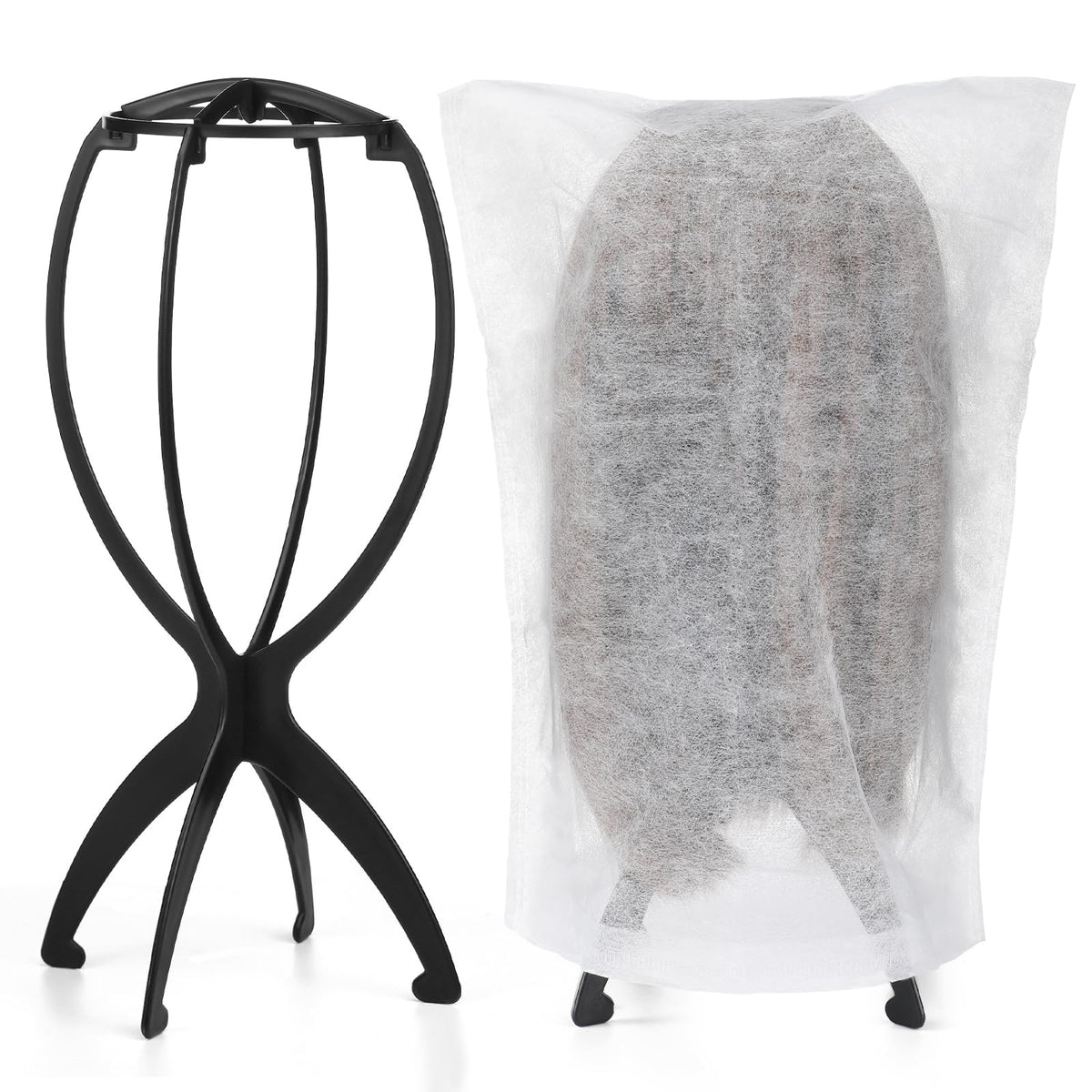 ProSuites wig stand foldable 13.8 inch for compact storage and travel