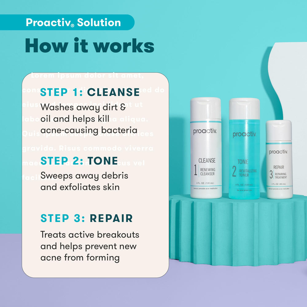 Proactiv 3 step kit spot treatment tube focused care for troubled areas