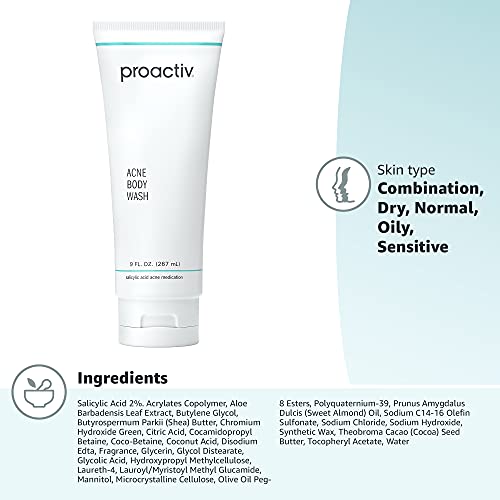 Proactiv acne body wash in the morning routine context for refreshed skin.