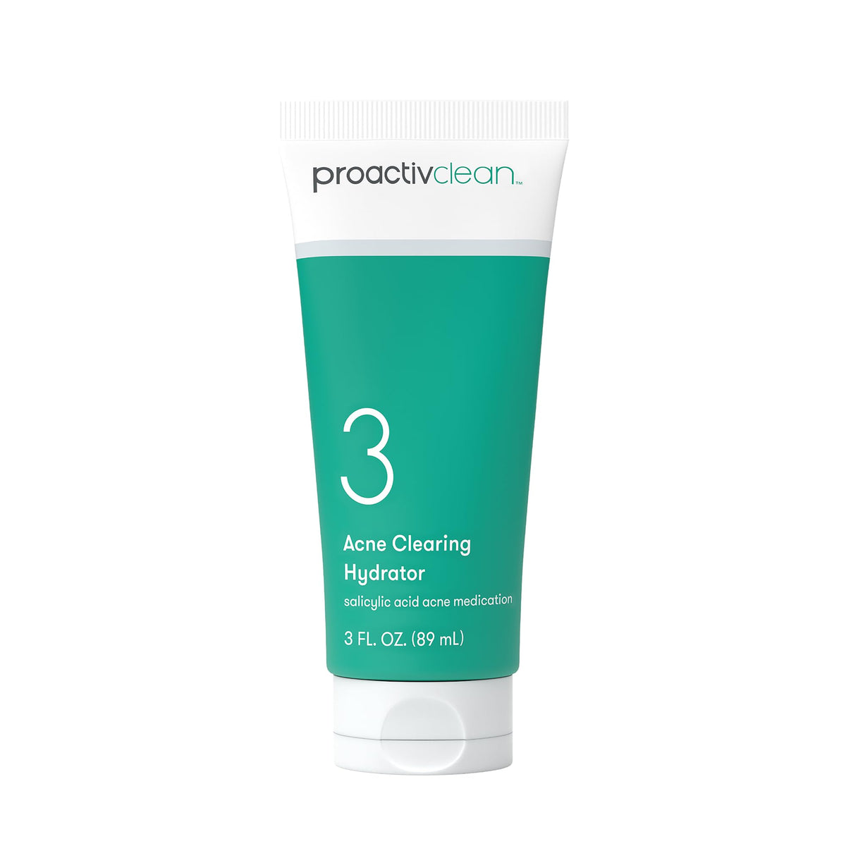 Proactiv Clean Hydrator bottle closeup, hydrates while helping mild acne care.