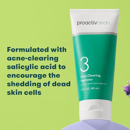 Proactiv Clean Hydrator label detail, dermatologist-developed care for sensitive skin.