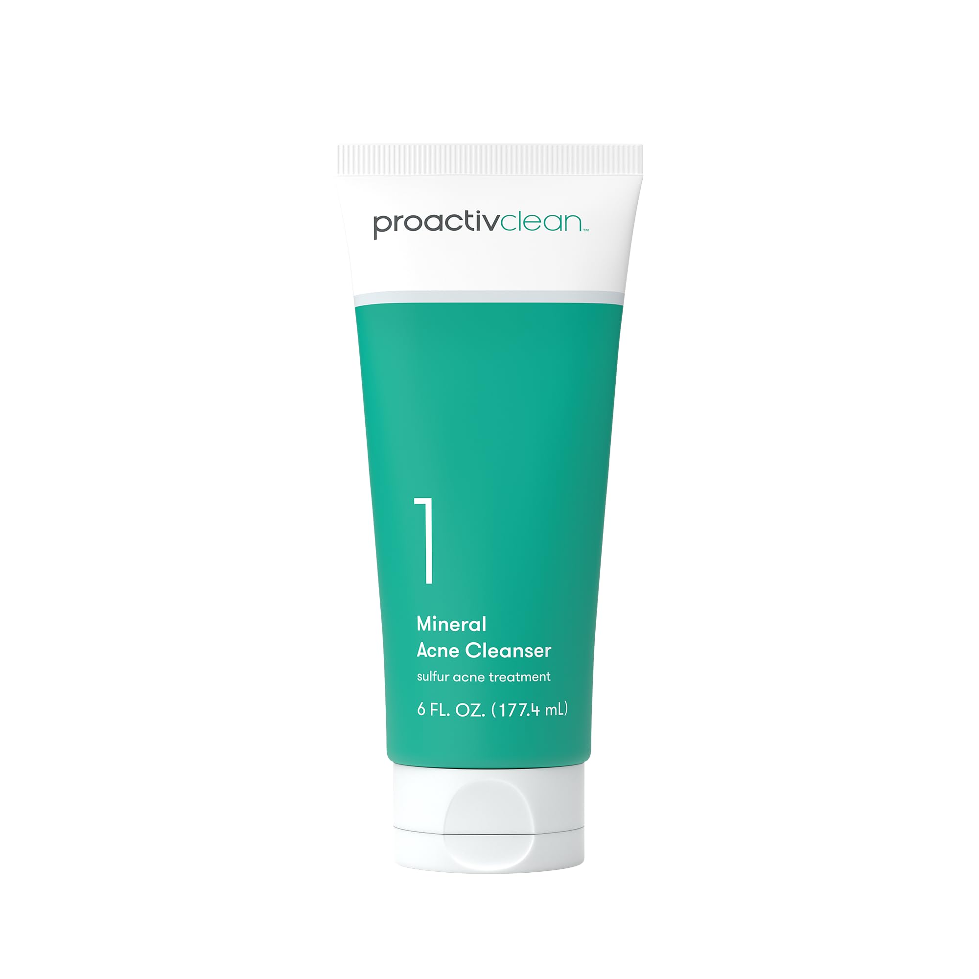 Proactiv Clean Mineral Acne Cleanser bottle showcases gentle mineral sulfur for sensitive skin.