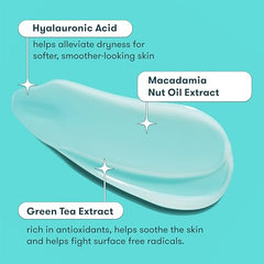 Proactiv moisturizer texture close-up shows light, non-greasy feel for comfortable wear.