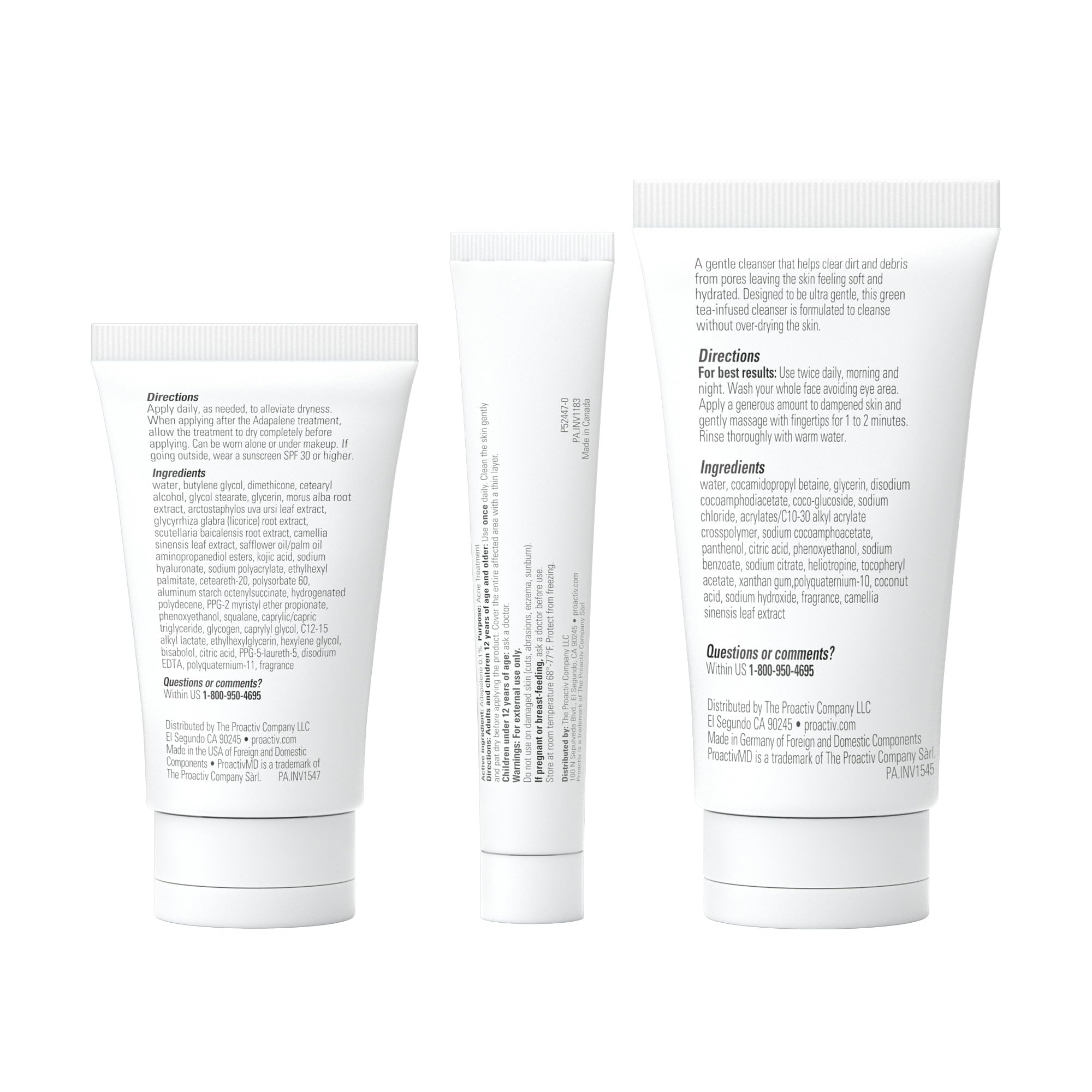 Proactiv MD skincare set shown for morning and night routines.