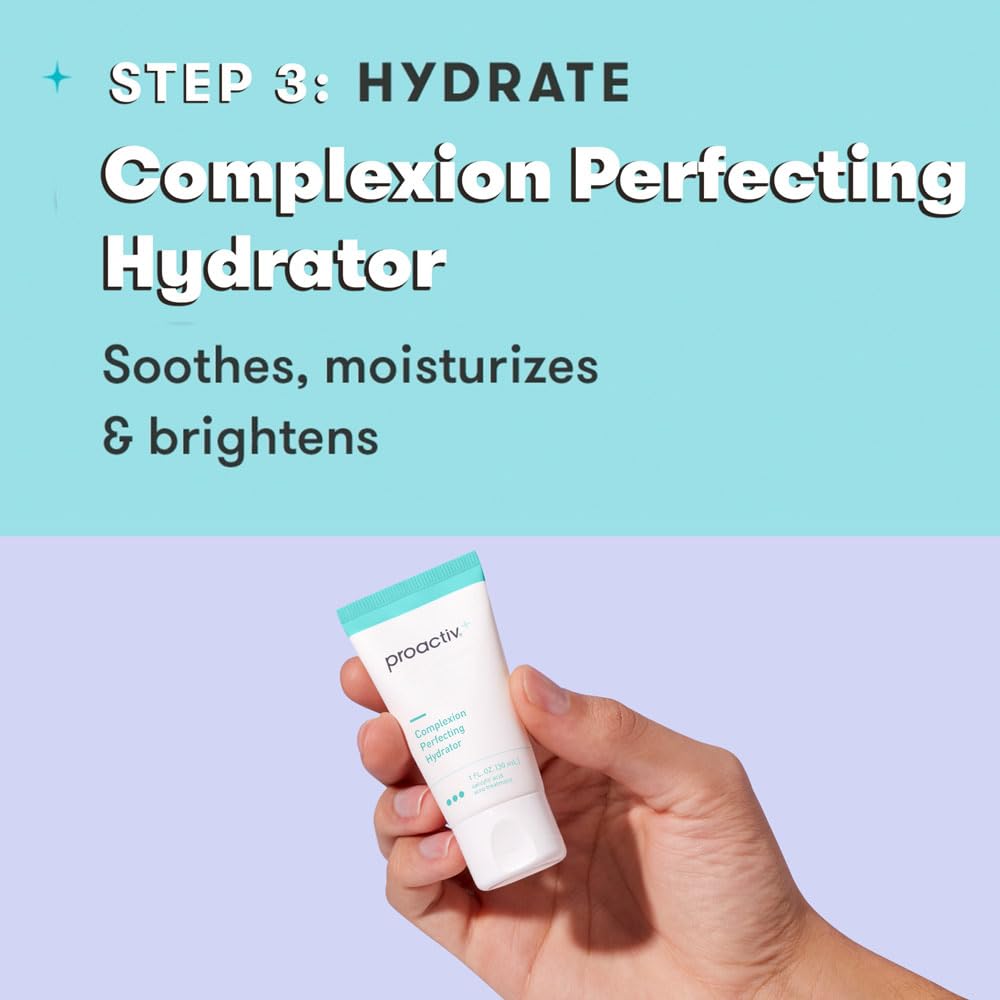 Proactiv+ glow finish on skin conveys a refreshed, balanced complexion.