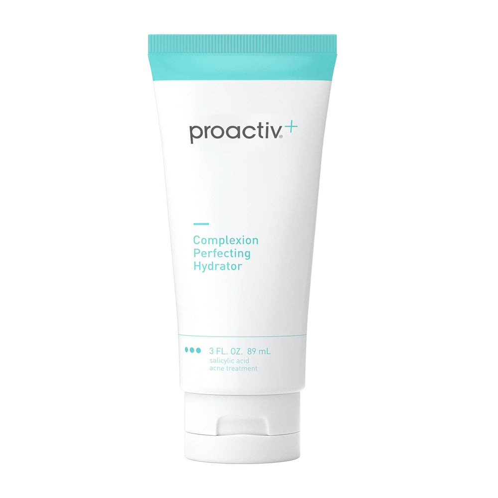 Proactiv+ Hydrator bottle shown, delivering lightweight moisture for acne-prone skin