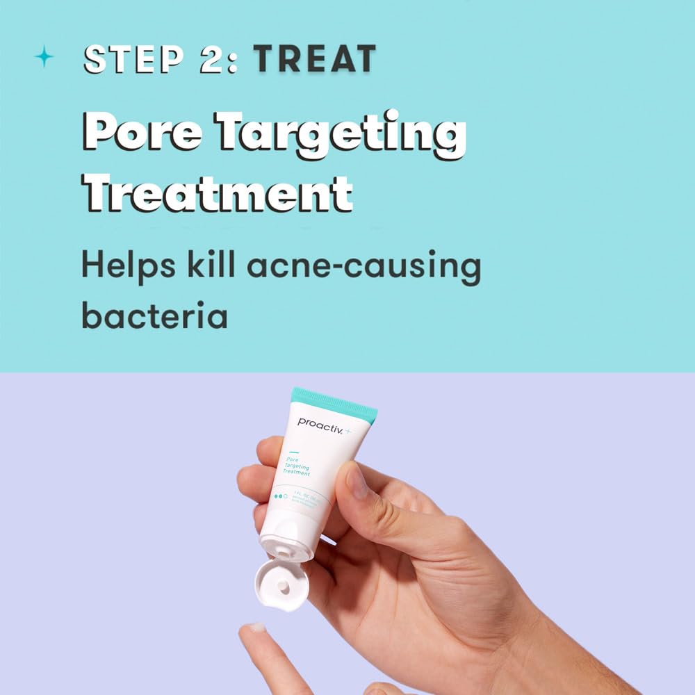 Proactiv+ routine steps graphic shows a simple daily regimen for clear skin.