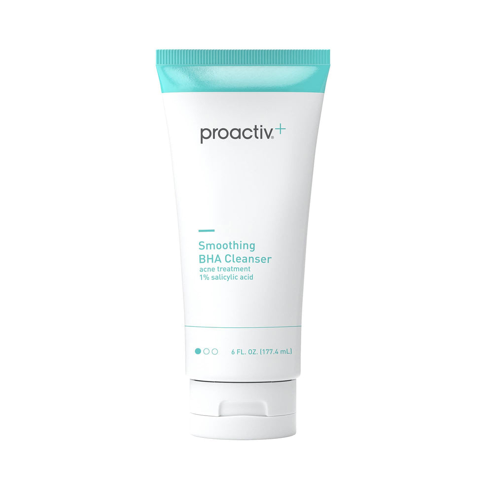 Proactiv+ smoothing BHA cleanser bottle for clear pores.