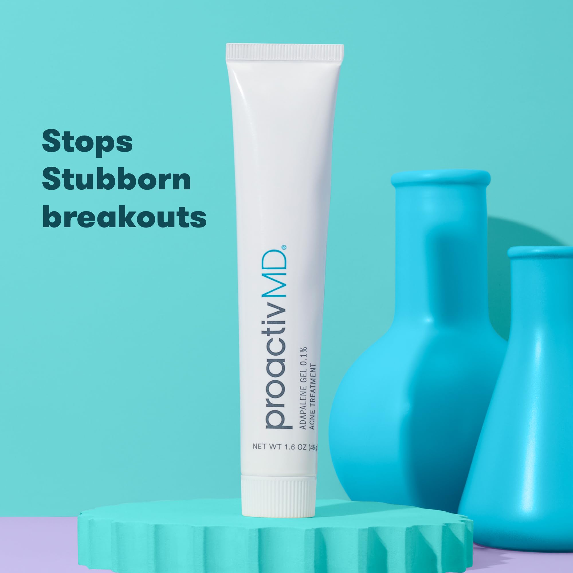ProactivMD Adapalene Gel with dermatologist-tested seal signals trusted acne care.