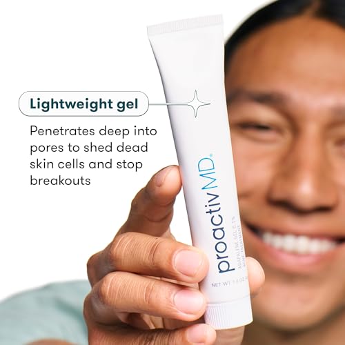 ProactivMD Adapalene Gel being applied to the face demonstrates focused application.