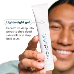 ProactivMD Adapalene Gel being applied to the face demonstrates focused application.