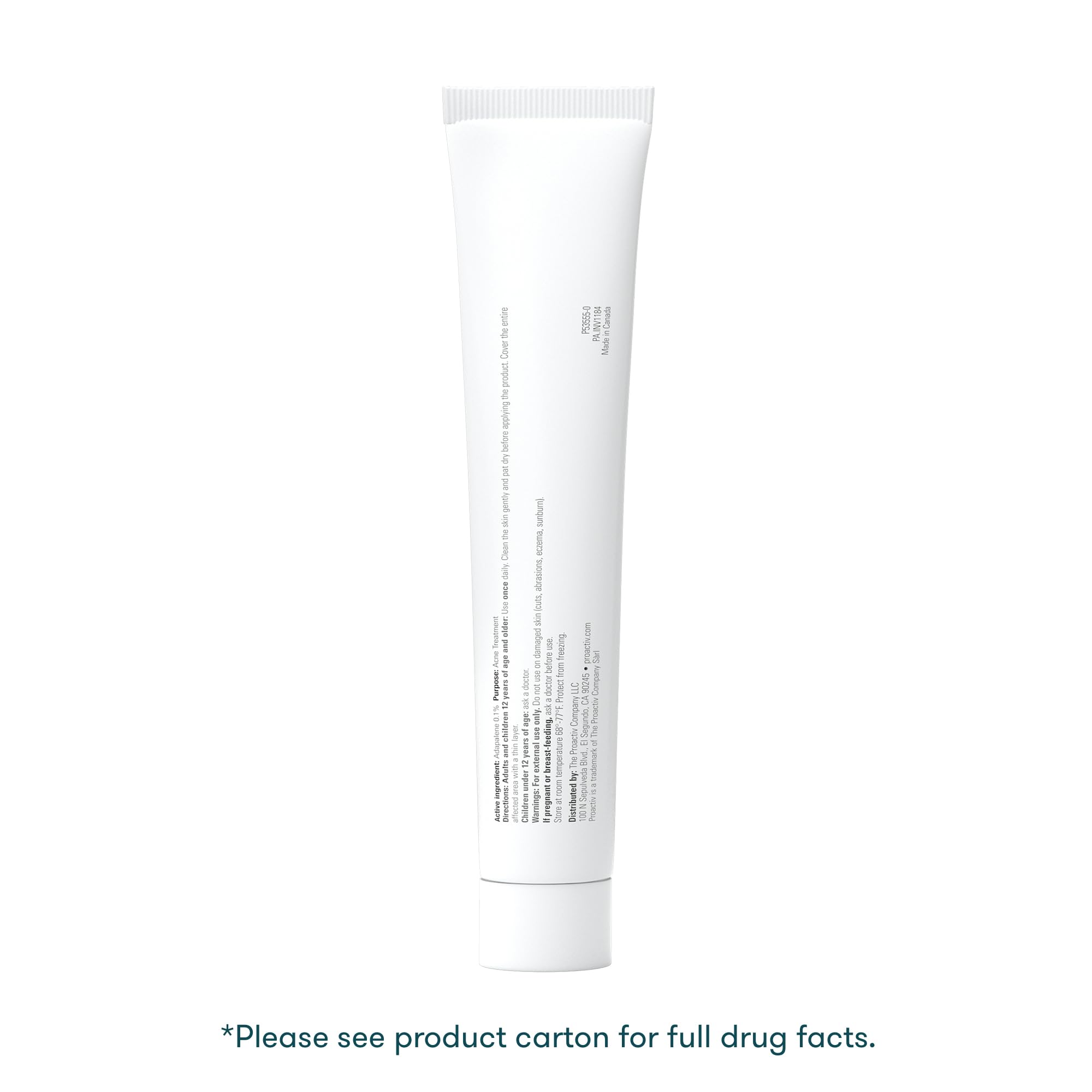 ProactivMD Adapalene Gel pore close-up highlights potential pore-clearing action.