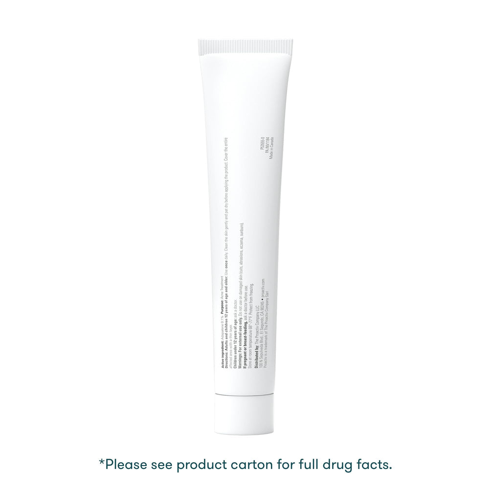ProactivMD Adapalene Gel pore close-up highlights potential pore-clearing action.