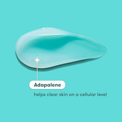 ProactivMD Adapalene Gel texture close-up reveals a smooth, easy-apply consistency.