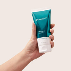 ProactivMD Ultra-Gentle Cleanser with green tea ingredients; soothing routine for calm skin