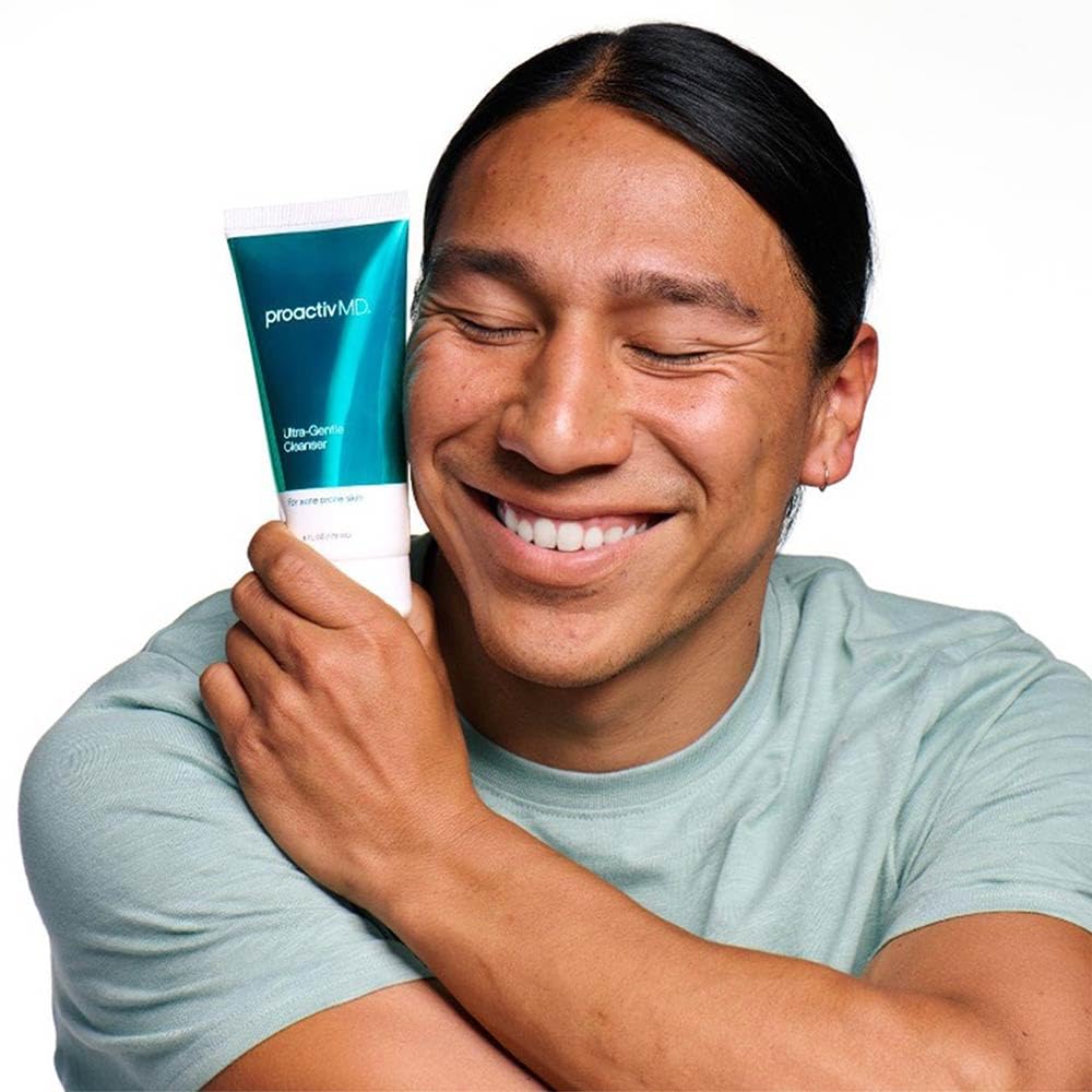 ProactivMD Ultra-Gentle Cleanser routine usage; leaves skin soft and refreshed