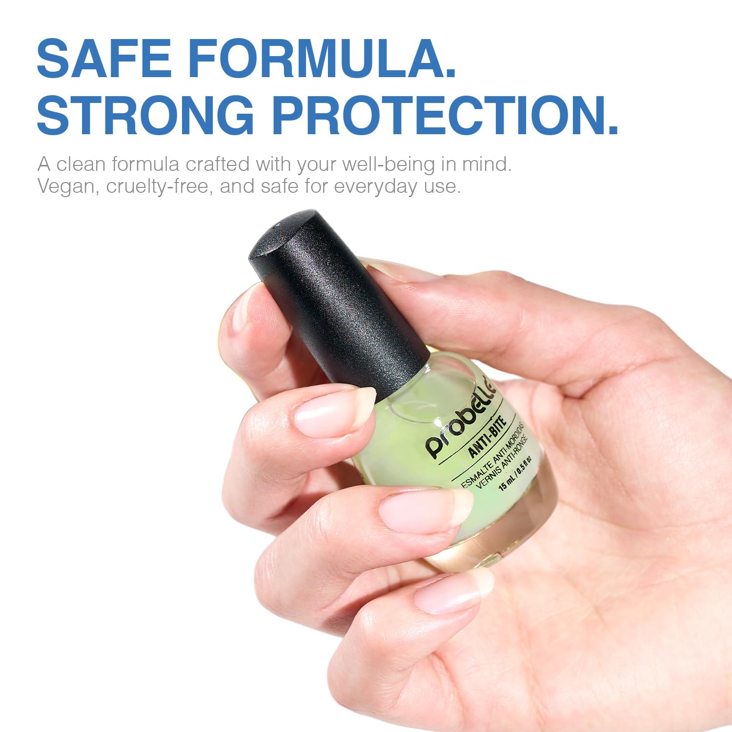 Probelle Anti-Bite, acabado mate apto para uso unisex y infantil.