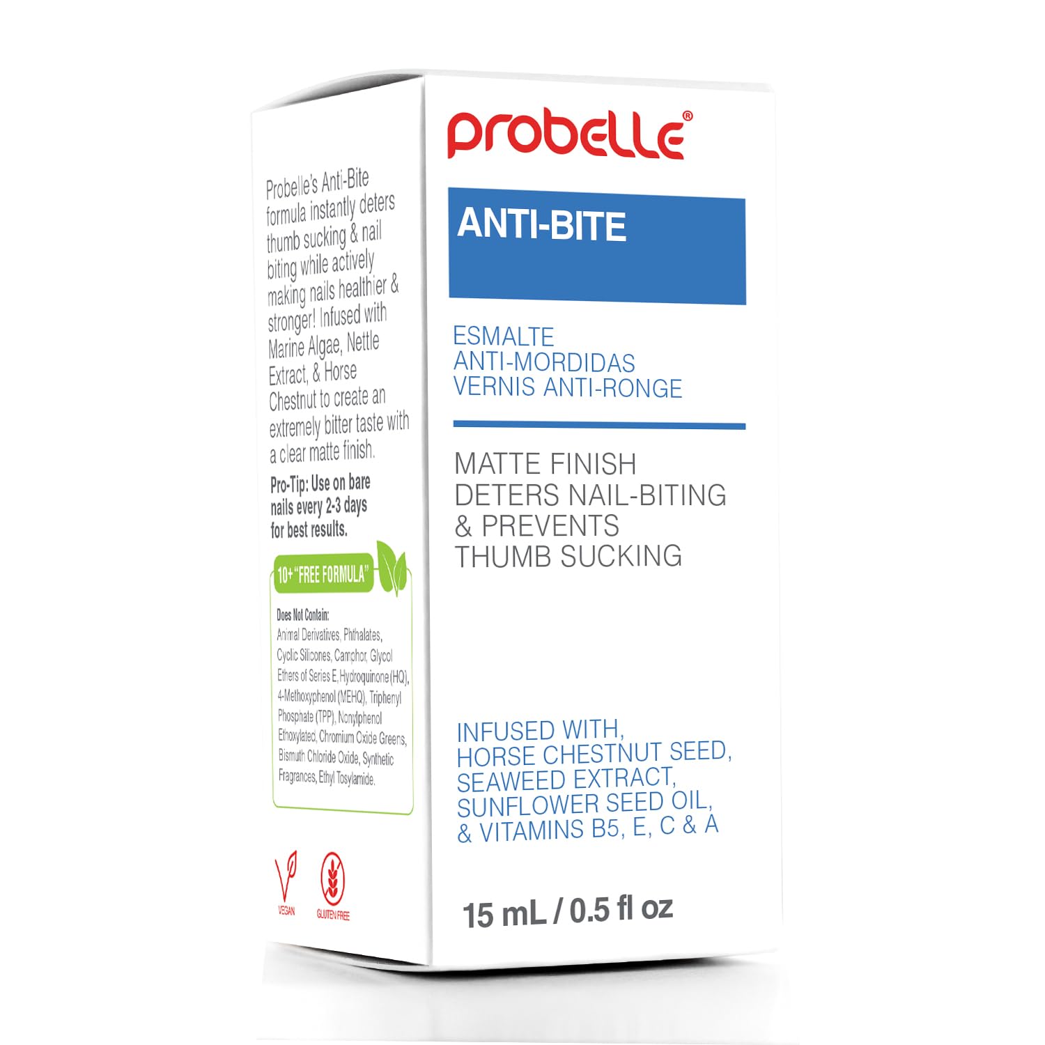Probelle Anti-Bite, remover fácilmente con quitaesmalte.