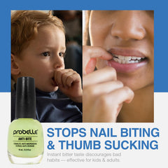Probelle Anti-Bite, sabor amargo extremo para desalentar llevarse las uñas a la boca.