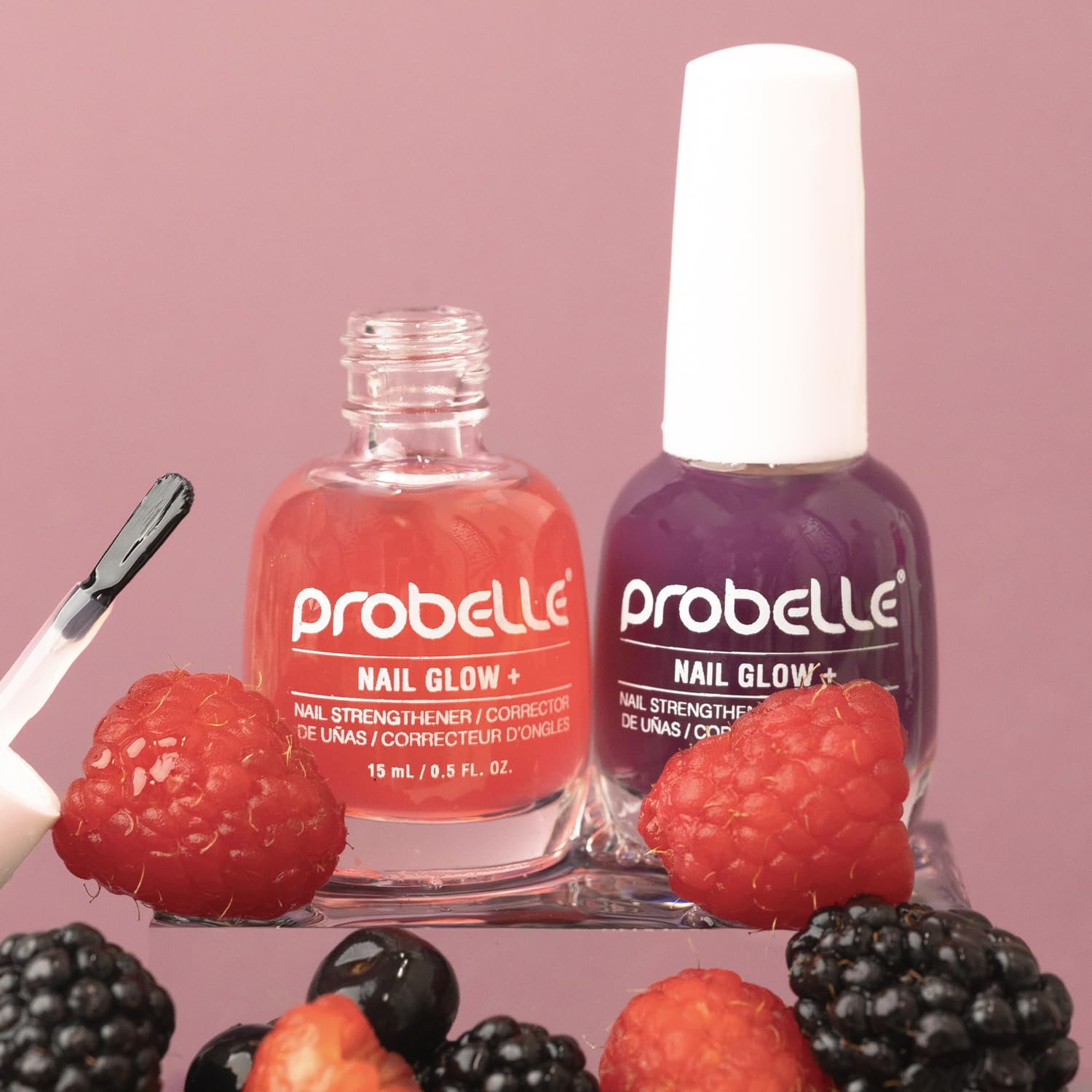 Probelle Brillo de Uñas +: hecho en EE. UU., libre de crueldad y vegano.