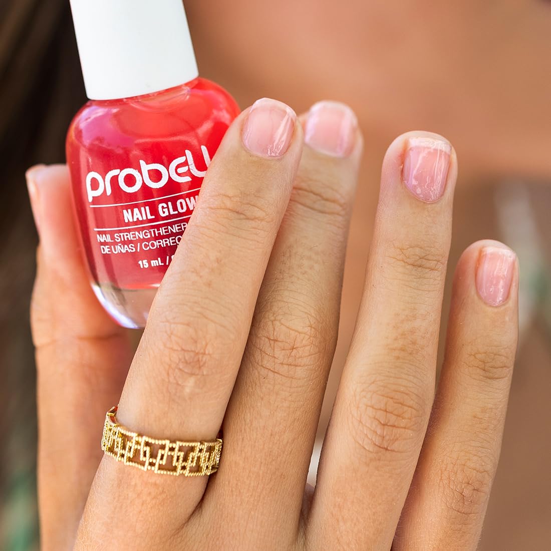 Probelle Brillo de Uñas +: textura jelly que aporta brillo intenso.