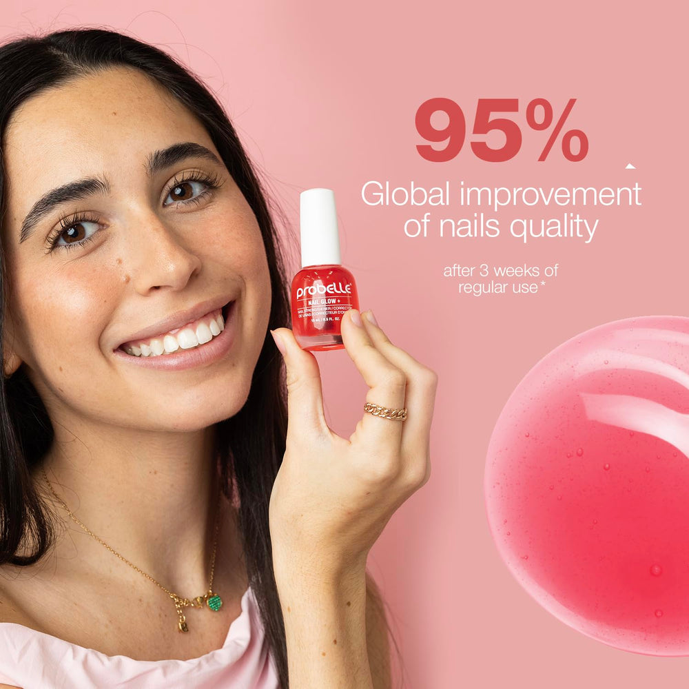 Probelle Brillo de Uñas +: tono púrpura translúcido para un look natural.