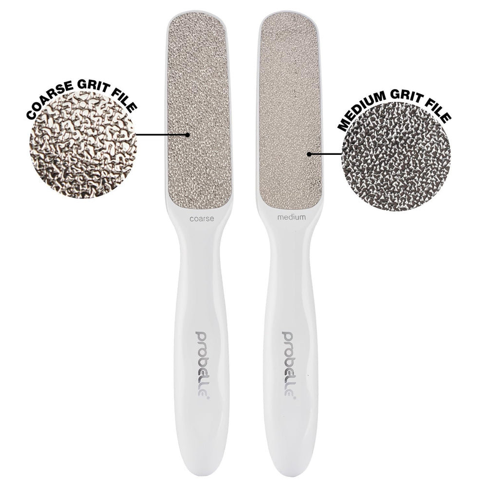 Probelle coarse-side and medium-side reduce rough patches and finish smoothly.
