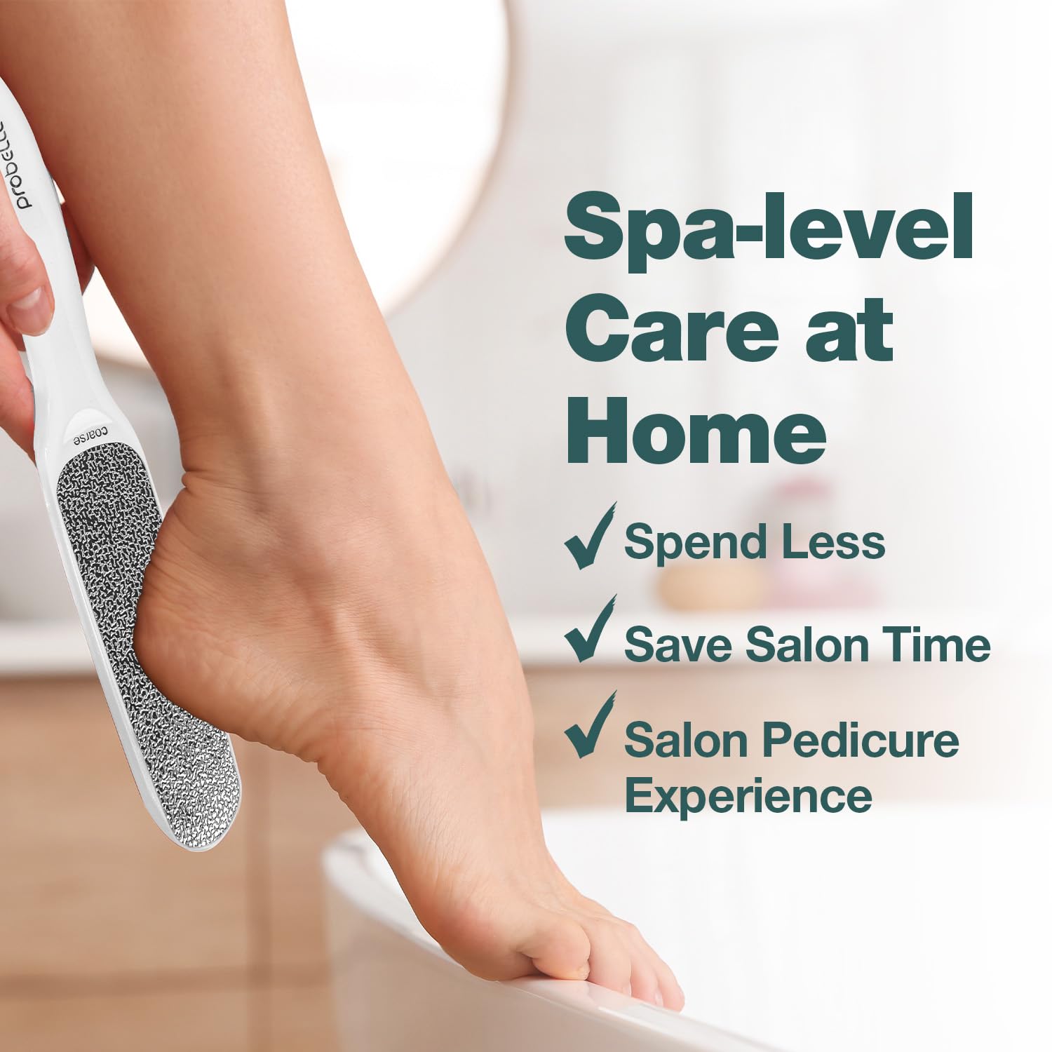 Probelle nickel callus remover two sides aids safe, thorough pedicure.