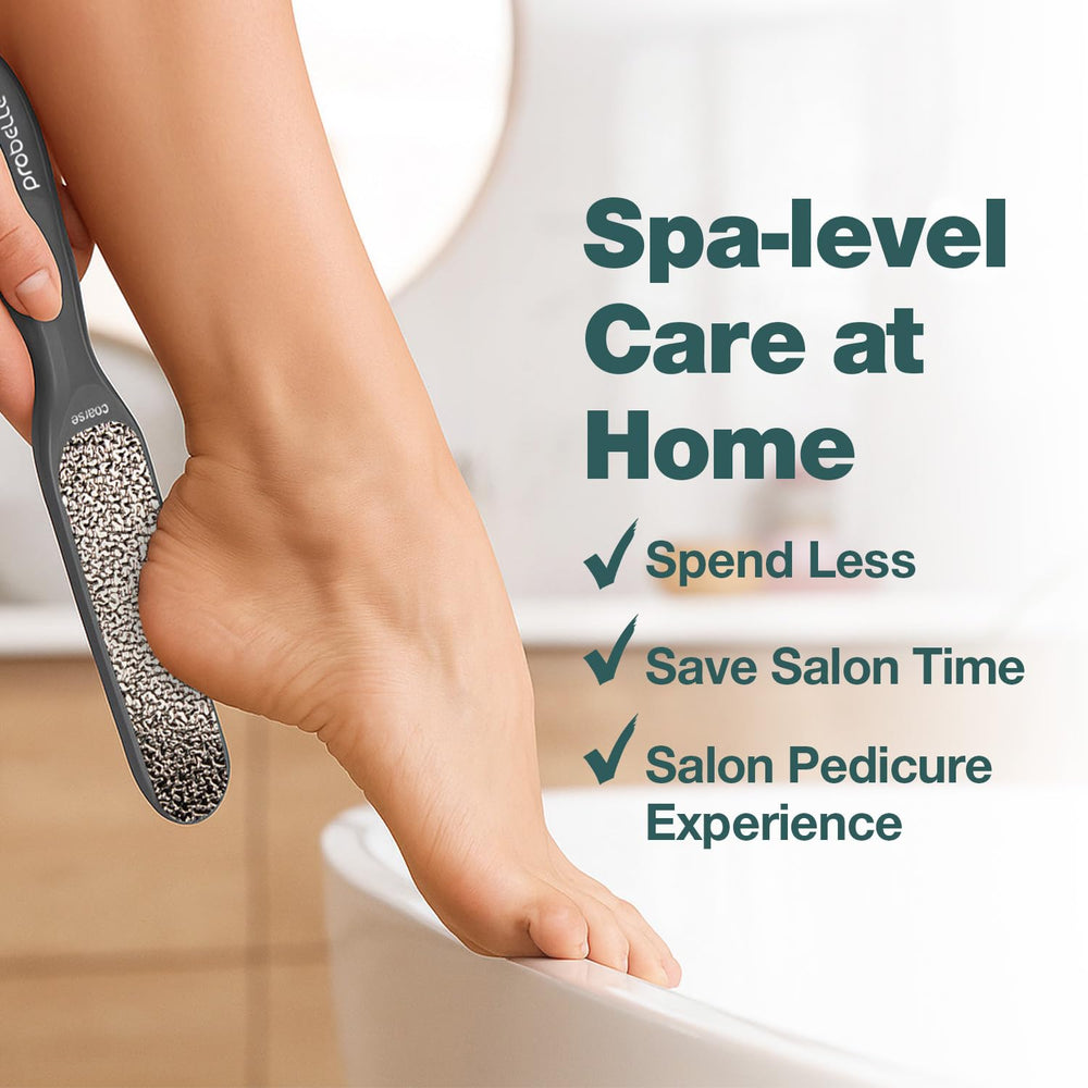 Probelle nickel foot file with durable handle design